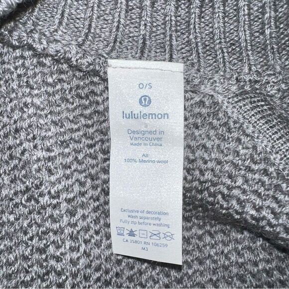 Lululemon on the go merino wool poncho cape One Size - Picture 8 of 10
